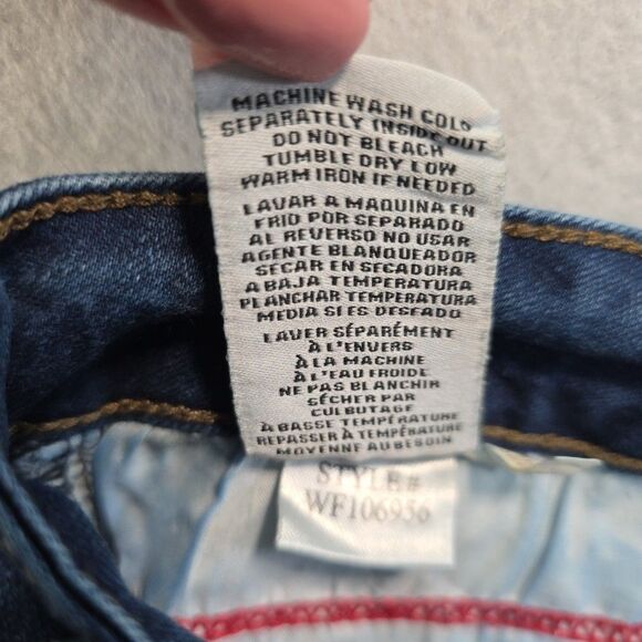 Royalty for Me Women's Mid Rise Jeans Ankle Size 14 Front Seam and Slit Detail - Picture 9 of 9